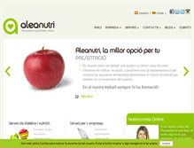 Tablet Screenshot of aleanutri.com